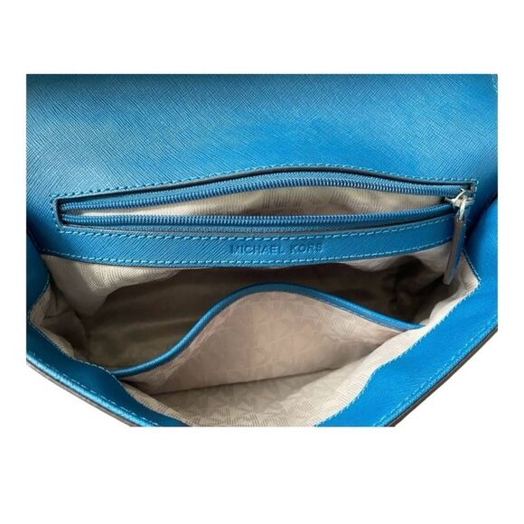 Michael Kors Denim Blue Ava Top Handle Satchel NWOT - Picture 14 of 14